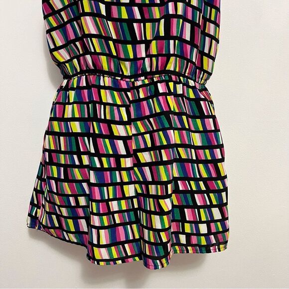 SALE!! Vintage Made in USA Geo Print Sleeveless Short Romper XS - Picture 3 of 6